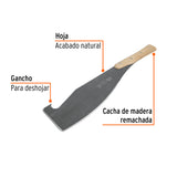 MACHETE CAÑERO CON GANCHO 1004 21", MANGO DE MADERA, TRUPER