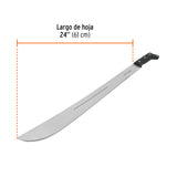 MACHETE SABLE 127H 24", CACHA REMACHADA NEGRA, TRUPER