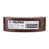 JUEGO BANDA DE LIJA 3" X 21" P/MADERA GRANO 50 ( 5 pzas )