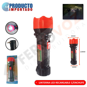 LINTERNA LED RECARGABLE C/ ENCHUFE