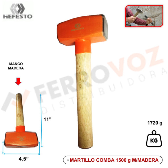 MARTILLO COMBA 1500g  M/MADERA