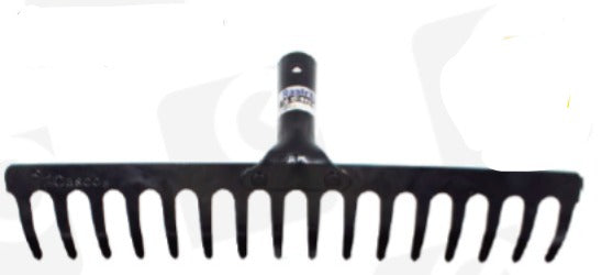 RASTRILLO METAL PINTADO 16 DIENTES  40CM NO INC. PALO MADERA 