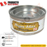 PLANCHA PEGAMENTO TUBO DORADO 1/64" ( 12 PCS )