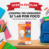 FOCO LED PERA luz blanca 10 W " OSRAM "