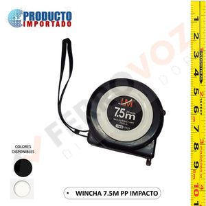 WINCHA 7.5M PP IMPACTO B/N