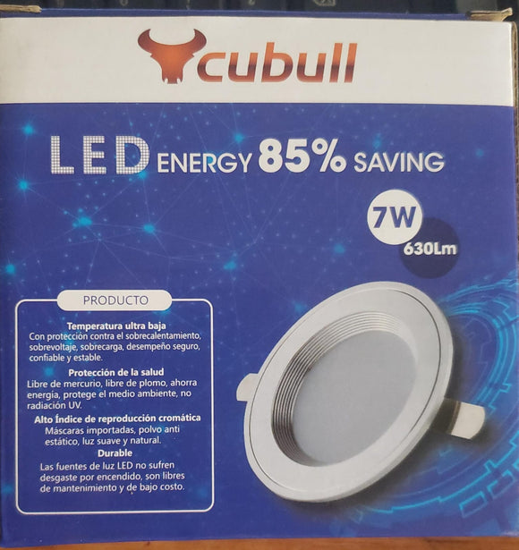 EQUIPO LED SPOT LIGHT 7W  GU53 PLATEADO