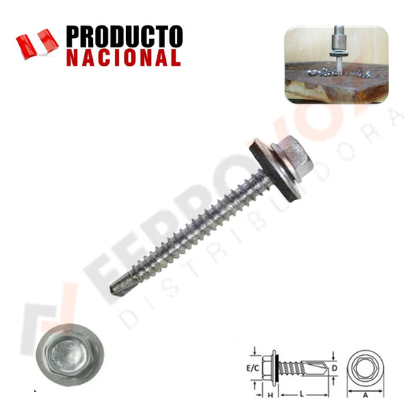 TORNILLO AUTOPERFORANTE HEXAGONAL  10 X 2 1/2