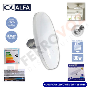 LAMPARA LED OVNI 30W - 185MM