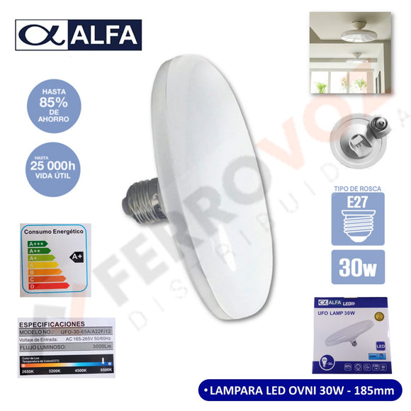 LAMPARA LED OVNI 30W - 185MM