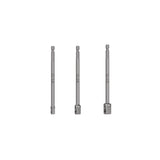 JUEGO DE 3 ADAPTADORES LARGOS PARA DADOS DE 1/4, 3/8 Y 1/2' TRUPER