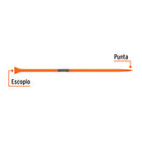 BARRETA DE PUNTA DE 7/8' X 100 CM, ESCOPLO 60 MM, TRUPER
