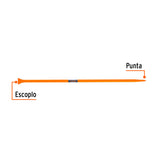 BARRETA DE PUNTA DE 7/8' X 125 CM, ESCOPLO 60 MM, TRUPER
