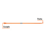 BARRETA PARA TIERRA DURA DE 1'X175 CM, ESCOPLO 67 MM, TRUPER