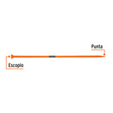 BARRETA DE PUNTA DE 1-1/4' X 175 CM, ESCOPLO 80 MM, TRUPER