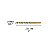 BROCA HSS 15/64' TRUGOLD PARA METAL, TRUPER EXPERT