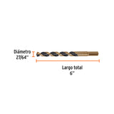 BROCA HSS 27/64' TRUGOLD PARA METAL, TRUPER EXPERT