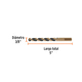 BROCA HSS 3/8' TRUGOLD PARA METAL, TRUPER EXPERT