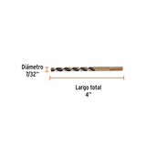 BROCA HSS 7/32' TRUGOLD PARA METAL, TRUPER EXPERT