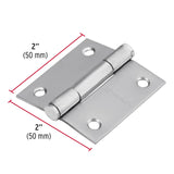 BISAGRA CUADRADA 2' CAPUCHINA  ACERO INOX, CABEZA PLANA, HERMEX (10 PCS)