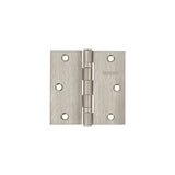 BISAGRA CUADRADA 3 1/2" CAPUCHINA  ACERO INOX, CABEZA PLANA RODAJE, HERMEX (10 PCS)