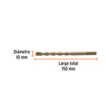 BROCA PARA CONCRETO 10 X 150 MM, TRUPER