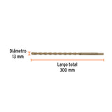 BROCA PARA CONCRETO 13 X 300 MM, TRUPER