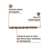 BROCA PARA CONCRETO DE 1 X 12', TRUPER