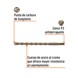 BROCA PARA CONCRETO 22 X 300 MM, TRUPER
