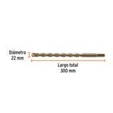 BROCA PARA CONCRETO 22 X 300 MM, TRUPER