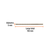 BROCA PARA CONCRETO 5 X 150 MM, TRUPER