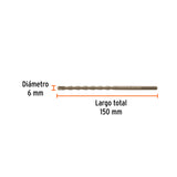 BROCA PARA CONCRETO 6 X 150 MM, TRUPER