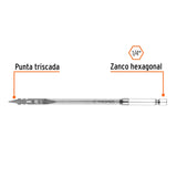 BROCA PLANA DE MANITA 1/4' PARA MADERA, TRUPER