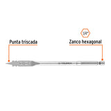 BROCA PLANA DE MANITA 3/8' PARA MADERA, TRUPER