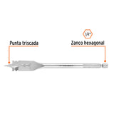 BROCA PLANA DE MANITA 5/8' PARA MADERA, TRUPER