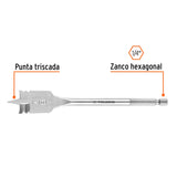 BROCA PLANA DE MANITA 7/8' PARA MADERA, TRUPER
