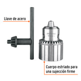 BROQUERO 3/8' CON LLAVE, CUERPO ESTRIADO, TRUPER EXPERT