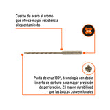 BROCA SDS PLUS 1/4 X 6', TRUPER