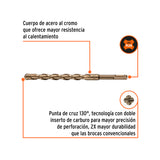 BROCA SDS PLUS 16 X 210 MM, TRUPER