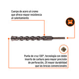 BROCA SDS PLUS 1 X 10', TRUPER