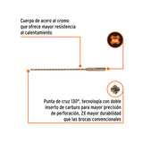 BROCA SDS PLUS 3/16 X 8', TRUPER