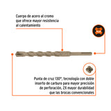 BROCA SDS PLUS 3/4 X 8', TRUPER