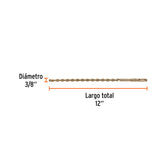 BROCA SDS PLUS 3/8 X 12', TRUPER