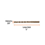 BROCA SDS PLUS 3/8 X 6', TRUPER