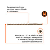 BROCA SDS PLUS 3/8 X 8', TRUPER