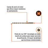 BROCA SDS PLUS 5/16 X 6', TRUPER