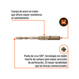 BROCA SDS PLUS 6 X 110 MM, TRUPER