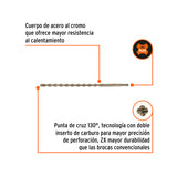 BROCA SDS PLUS 7/16 X 12', TRUPER
