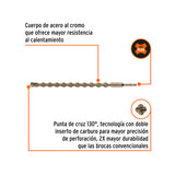 BROCA SDS PLUS 7/8 X 18', TRUPER