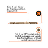 BROCA SDS PLUS 8 X 110 MM, TRUPER