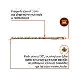 BROCA SDS PLUS 8 X 210 MM, TRUPER